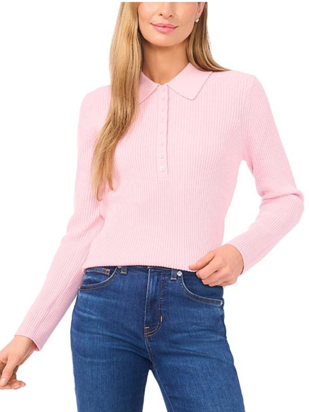 TED BAKER Pink Collared Sweater